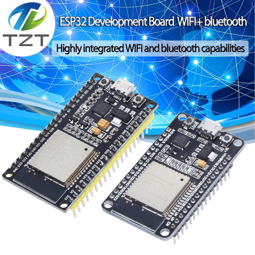 ESP-32S ESP-WROOM-32 ESP32 Development Board 30P/38P Bluetooth and WIFI Dual Core CPU with Low Power Consumption MCU ESP-32