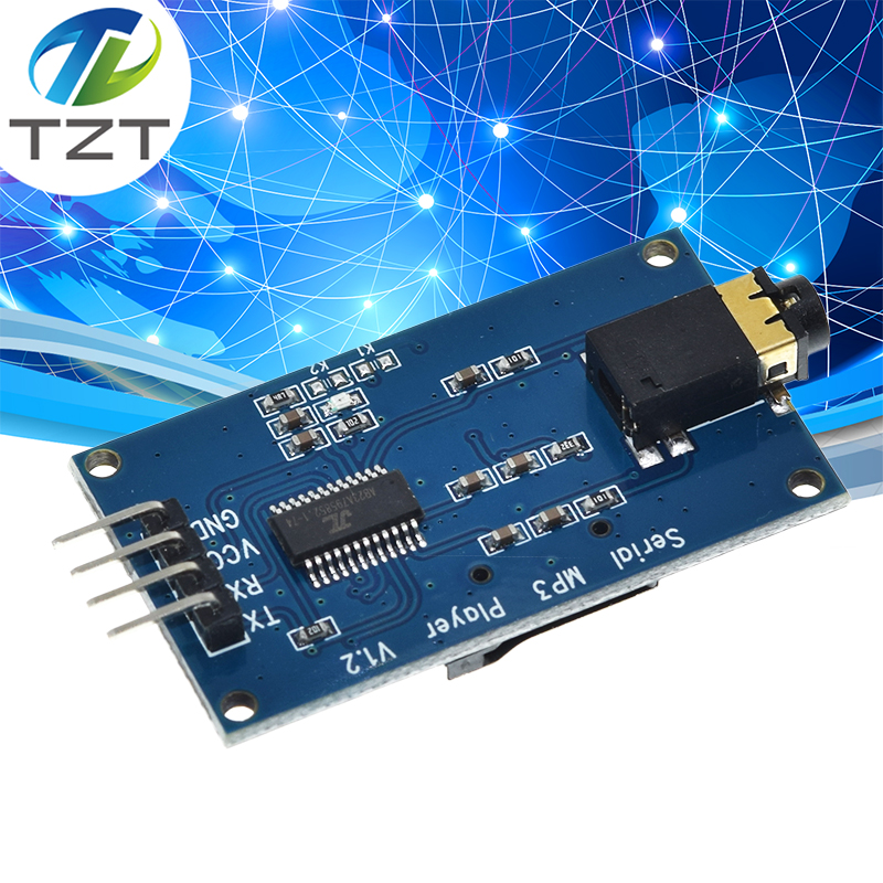 TZT YX6300 YX5300 UART Control Serial Module MP3 Music Player Module For Arduino/AVR/ARM/PIC CF