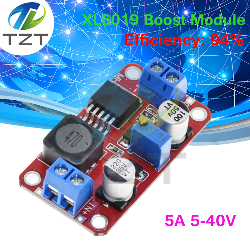 5A DC-DC Step Up Power Module Boost Volt Converter 3.3V-35V To 5V 6V 9V 12V 24V XL6019
