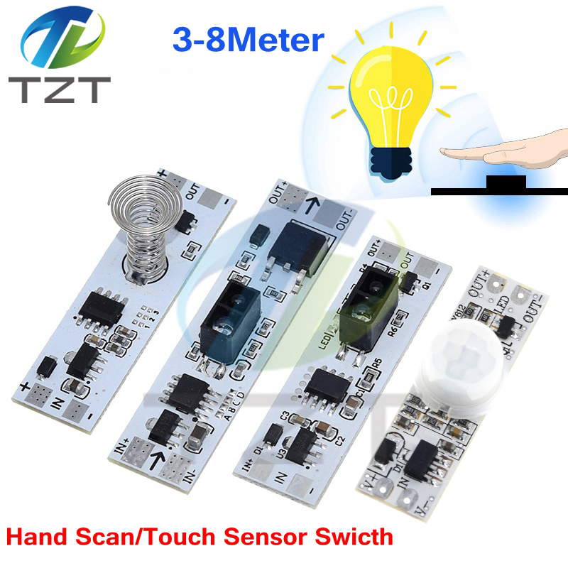 TZT Short Distance Scan Sensor Capacitive Touch Sensor Switch PIR Motion Sensor Switch Module 3A For Smart Home