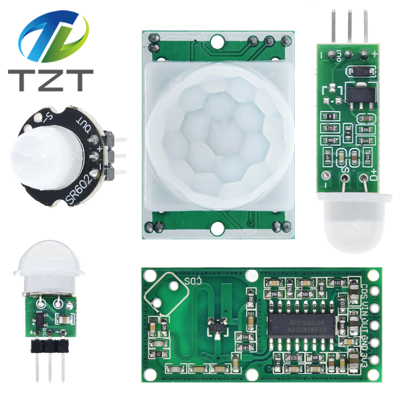 TZT HC-SR501 HC-SR505 AM312 SR602 Adjust IR Pyroelectric Infrared Mini PIR module Motion Sensor Detector Module For Arduino