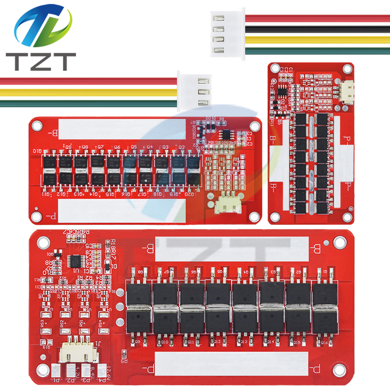 TZT BMS 3S 60A 100A 120A 12V 18650 Li-ion LMO Ternary Lithium Battery Charge Protection Circuit Board Input Output Same Port