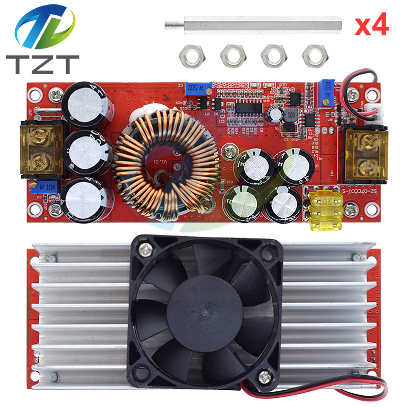 DC-DC 1500W 30A Voltage Step Up Converter Boost CC CV Power Supply Module Step Up Constant Current Module DC-DC 10-60V to 12-97V