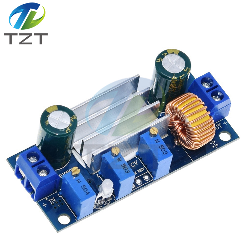 Automatic Protection! 5A Max DC-DC XL4015 Step Down Buck Power Supply Module Adjustable CC/CV Lithium Charge Board for Arduino
