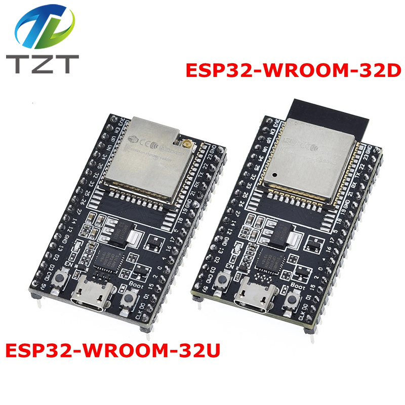 TZT ESP32-DevKitC Core Board ESP32 Development Board ESP32-WROOM-32D ESP32-WROOM-32U CP2102 For Arduino+ Free Shipping