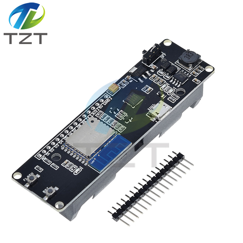 TZT WeMos D1 ESP-Wroom-02 ESP8266 Nodemcu WiFi Module With 18650 Battery Charging