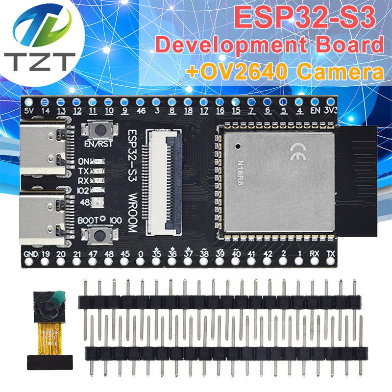 TZT ESP32-S3 WROOM N16R8 CAM Development Board WiFi+Bluetooth Module GC2640 Camera
