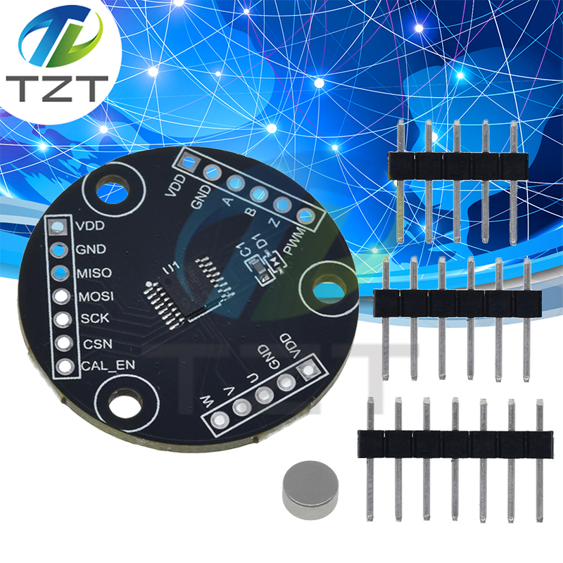 TZT MT6826S High Precision high speed Magnetic Encoder Magnetic Induction angle measurement Sensors Module For arduino