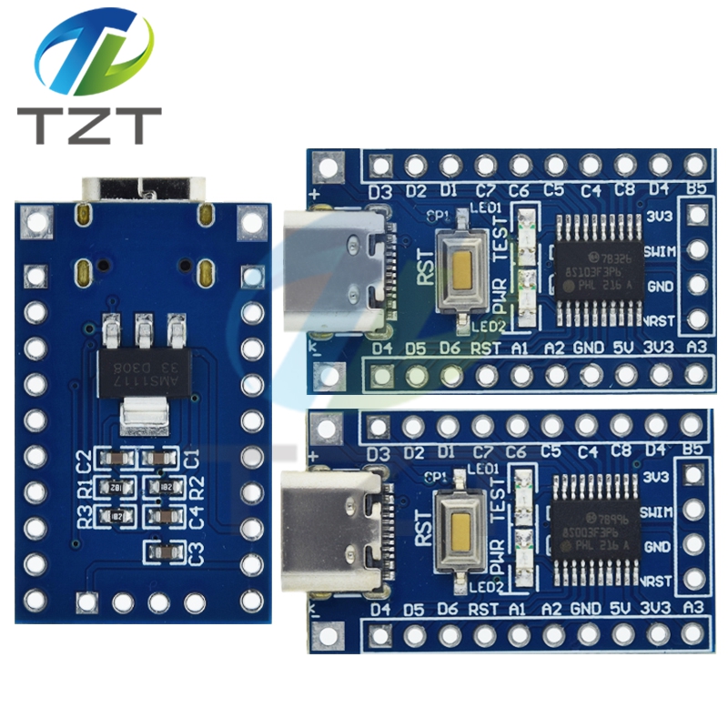 TZT STM8S003F3P6 STM8S103F3P6 system board TYPE-C STM8S STM8 Development Board Minimum core board For arduino STM DIY KIT