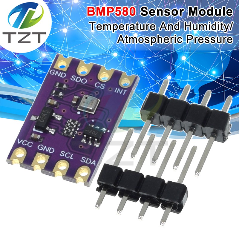 BMP580 High Precision Atmospheric Pressure And Temperature Sensor Modules TZT 2.0V-5.5V IIC SPI Compatible With BME280 BMP388
