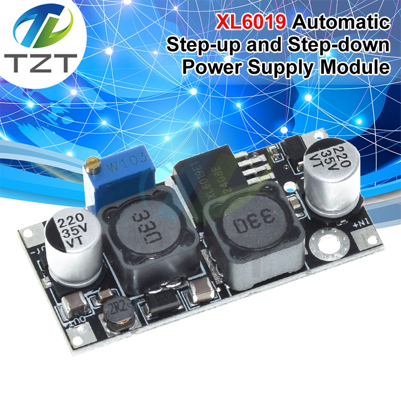 1/5PCS XL6019 (XL6009 Upgrade) Automatic Step-Up Step-Down Dc-Dc Adjustable Converter Power Supply Module 20W 5-32V to 1.3-35V