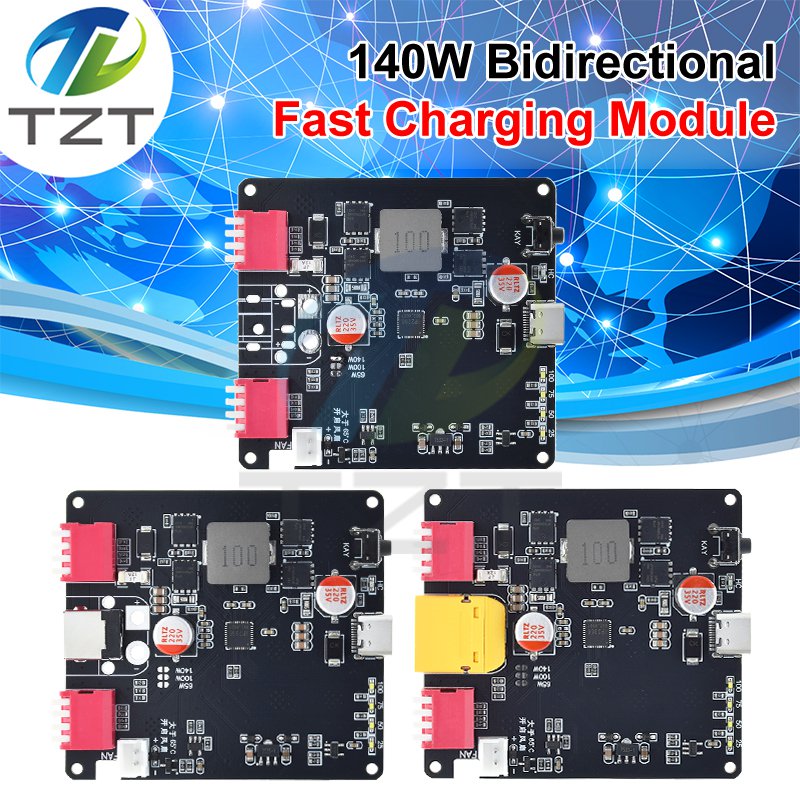 140W PD3.1 Bidirectional Fast Charger Module 2S 3S 4S 5S 6S Lithium Battery Charging Board IP2366 BMS Charger Module