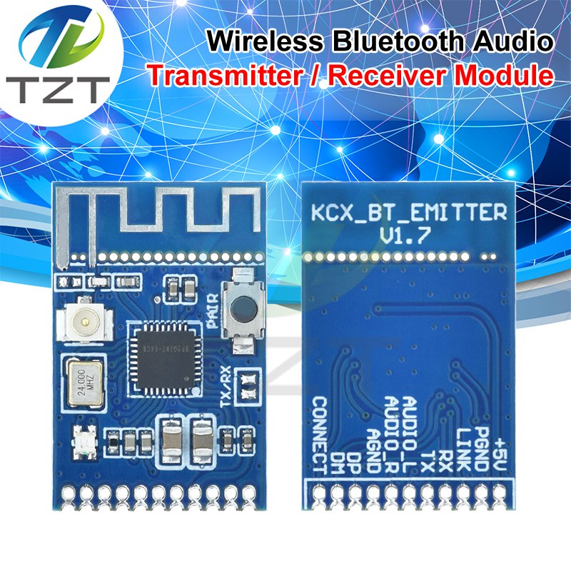 Bluetooth Module 5.3 Audio Transmitter Module 20 Meters Stereo GFSK Transceiver Earphone Board Wireless Speaker