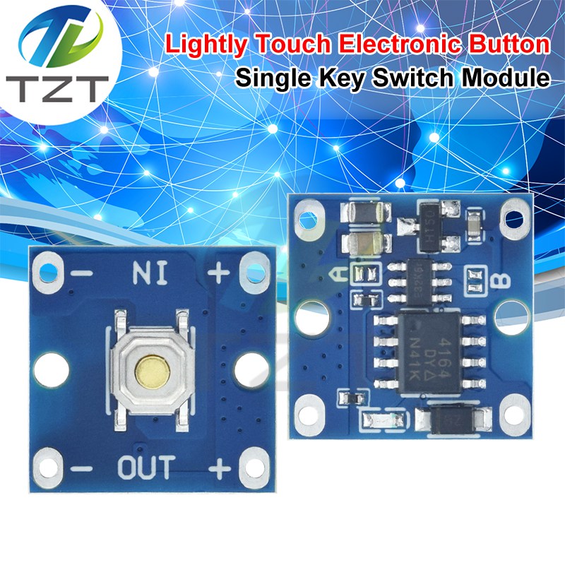 Light Touch Electronic Switch Module Bistable Push Button Single Button Switch Board Push Button Self-locking PWM