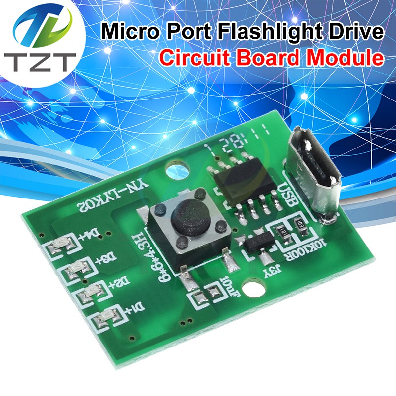 Flashlight Driver Board Headlight DIY Electronic Tablet Desk Lamp Reading Lamp 3-5W Drive Plate Fishing Light Accessories