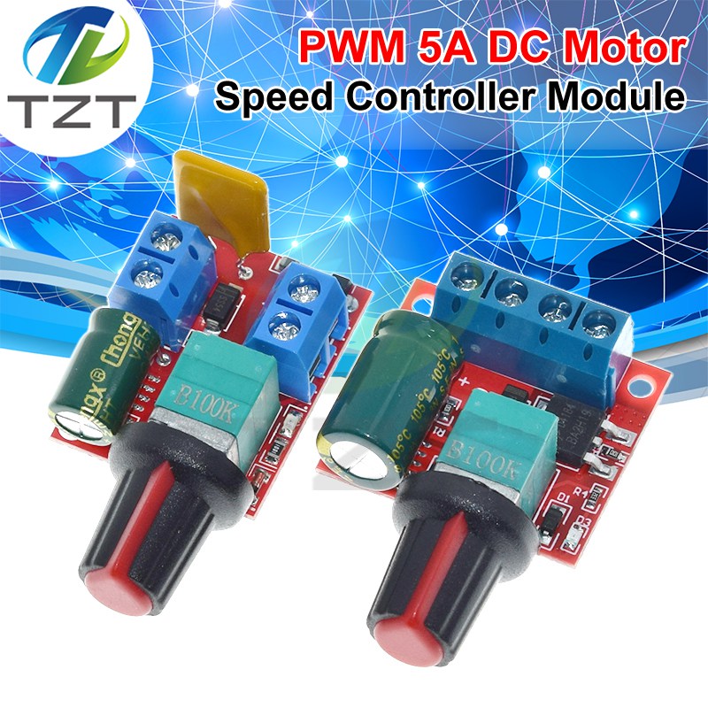 Mini DC-DC 4.5V-35V 5A 90W PWM DC Motor Speed Controller Module Speed Regulator Control Adjust Board Switch 12V 24V