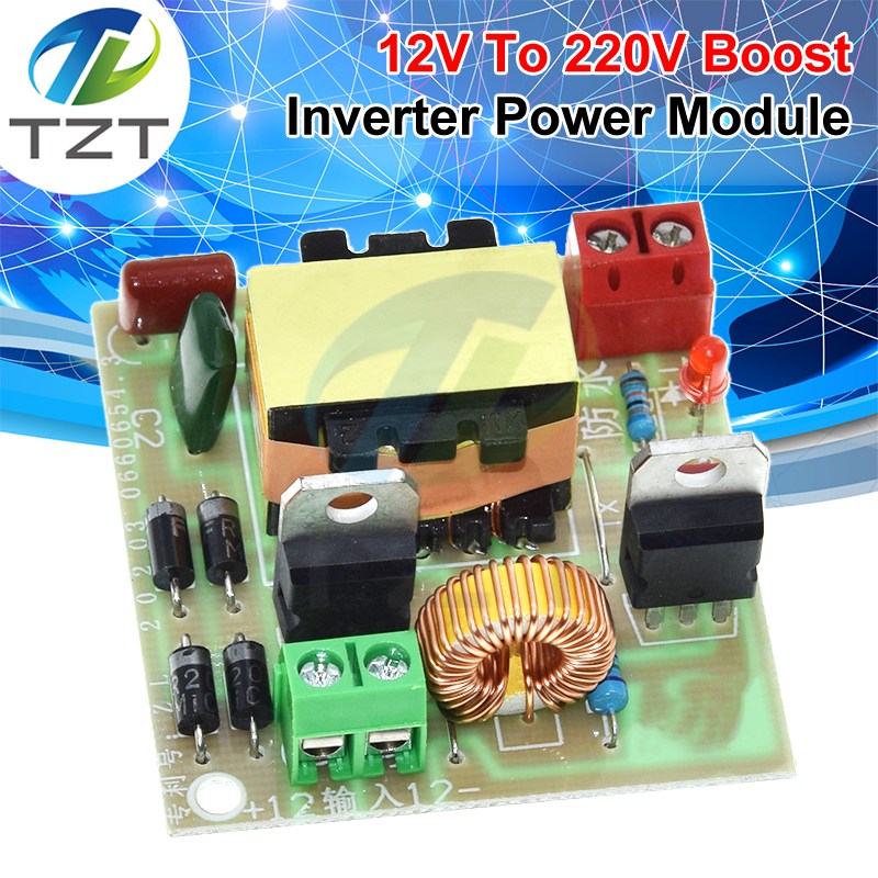 12V to 220V Step UP Power Module 40W DC-AC Boost Inverter Module Dual Channel Inverse Converter Booster Module Power Regulator