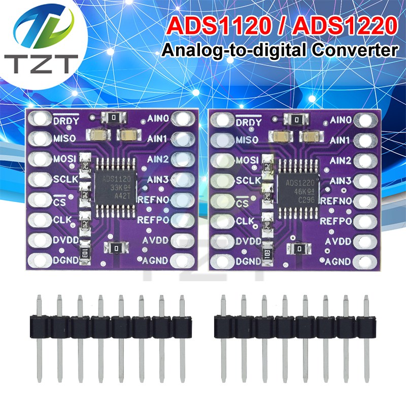 ADS1120 ADS1220 ADC 24 Bit Converter Module I2C Low Power 24 Bit Analog-to-Digital Converter