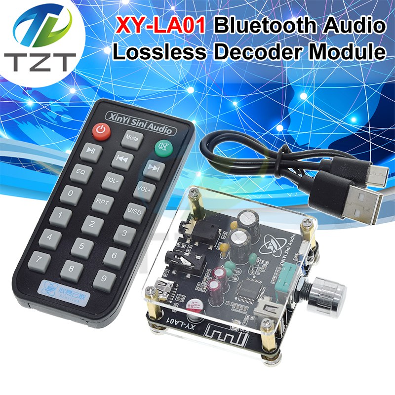 XY-LA01 Audio Receiver Amplifier Board Lossless Fever HIFI 5.2 Bluetooth Decoding Board Player Type-C BT Decoder Board AUX USB