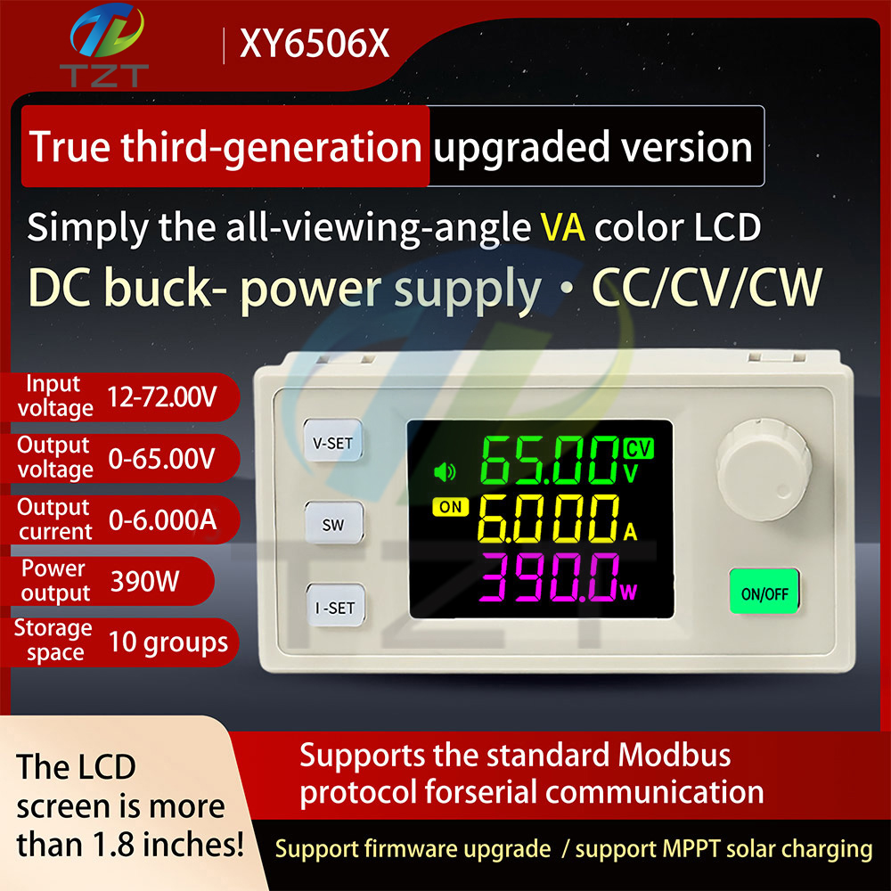 TZT XY6506X CNC adjustable DC power supply constant voltage constant current maintenance 65V6A390W step-down module