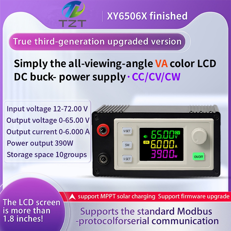 TZT XY6509X NC DC adjustable voltage regulator power supply Constant voltage constant current step-down power module 65V6A390W Finished product