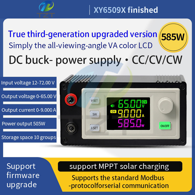 TZT XY6509X NC DC adjustable voltage regulator power supply Constant voltage constant current step-down power module 65V9A585W Finished product