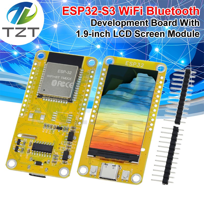 ESP32-S3 HMI 8M PSRAM 16M Flash Arduino LVGL WIFI&Bluetooth CH340 1.9 