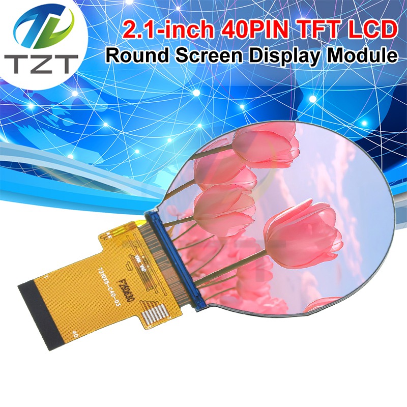 TZT IPS 2.1 inch 40PIN SPI 262K TFT LCD Round Screen Display No Touch ST7701 Drive IC 480*480 RGB Interface For Arduino UNO R3
