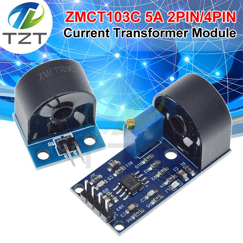 ZMCT103C 5A Range Single Phase AC Active Output Onboard Precision Micro Current Transformer Module Current Sensor