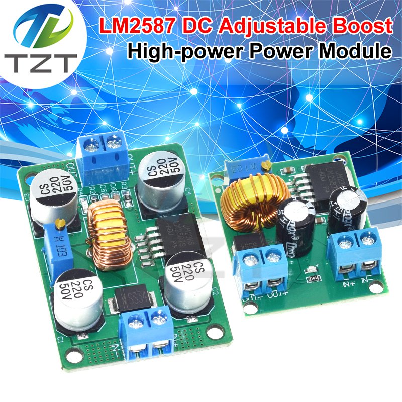 LM2587 DC-DC 3.5V-30V To 4V-30V Step Up Power Supply Module Adjustable 5A Boost Converter Voltage Regulator Board 5V