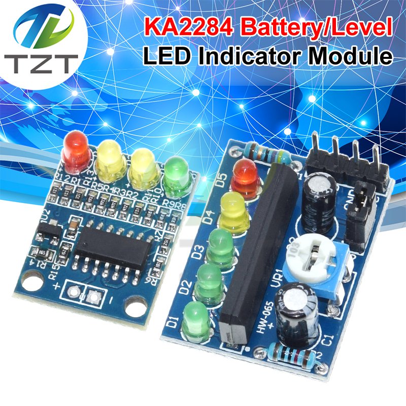 DC 3.5V-16V KA2284 Power Audio Voltage Level Indicator Battery Capacity Indicator Red Green LED for Voltmeter Volume VU Meter