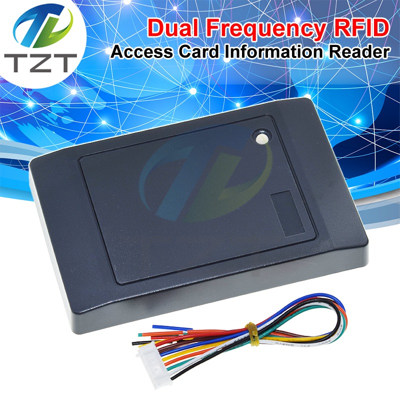 TZT RFID Module Dual Frequency RFID Reader Wireless Module 5cm Reader Mode 13.56MHz 125KHz ISO14443A EM4100 For Arduino