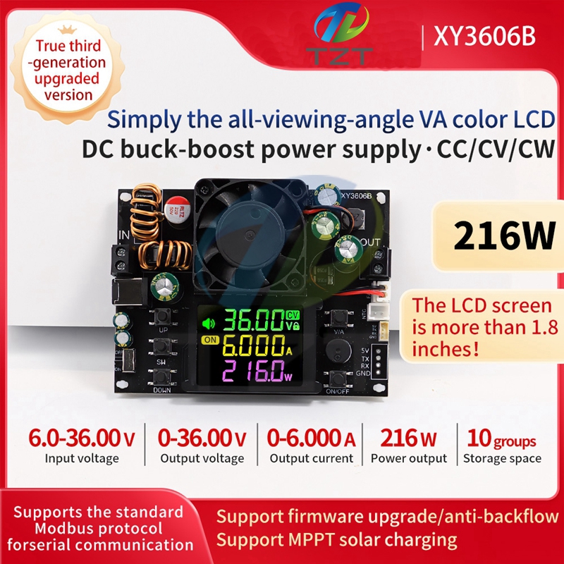 XY3606B NC lift voltage DC adjustable voltage regulator power supply constant voltage constant current solar charging 61/216W