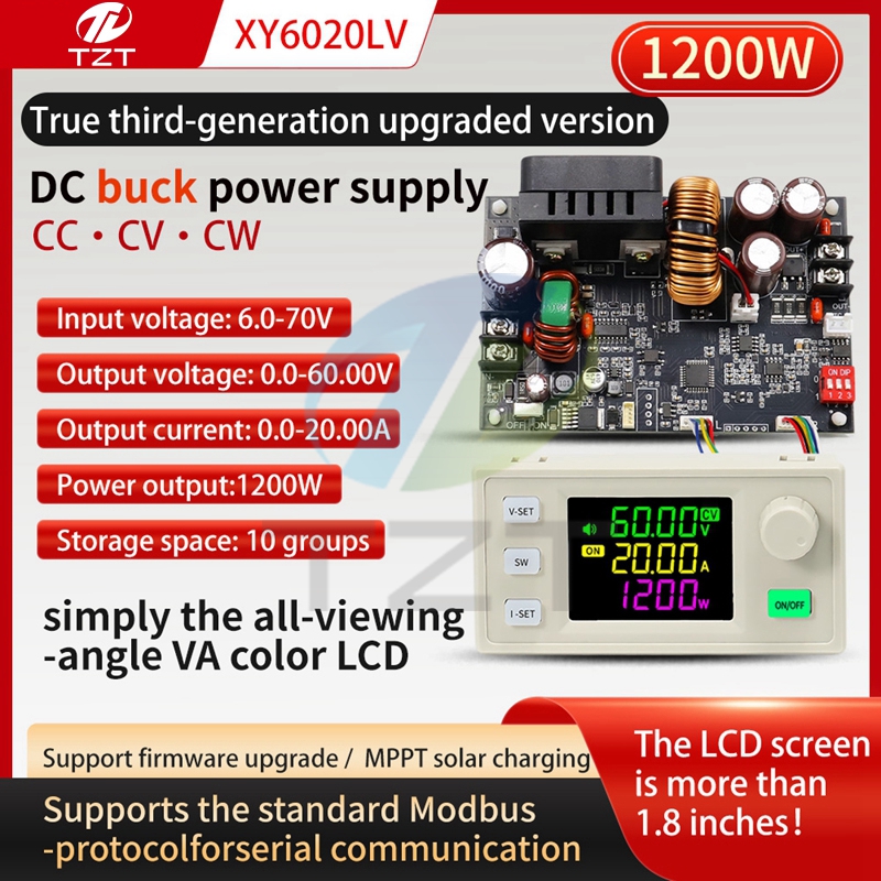 XY6020LV NC adjustable DC power supply constant voltage constant current maintenance 20A/1200W step-down module