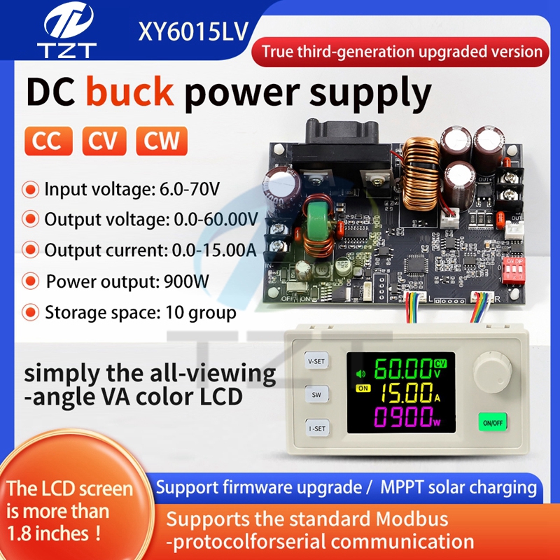 XY6015LV CNC adjustable DC power supply constant voltage constant current maintenance 15A/900W step-down module