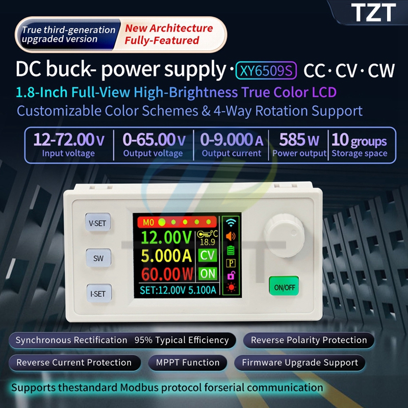 XY6509S CNC Adjustable DC Stabilized Power Supply Constant Voltage and Current Maintenance 65V9A585W Voltage Reduction Module
