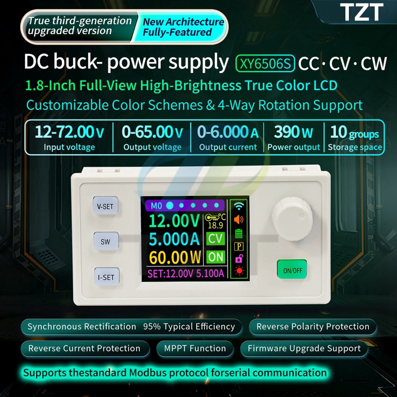 XY6506S CNC Adjustable DC Stabilized Power Supply Constant Voltage and Current Maintenance 65V6A390W Voltage Reduction Module