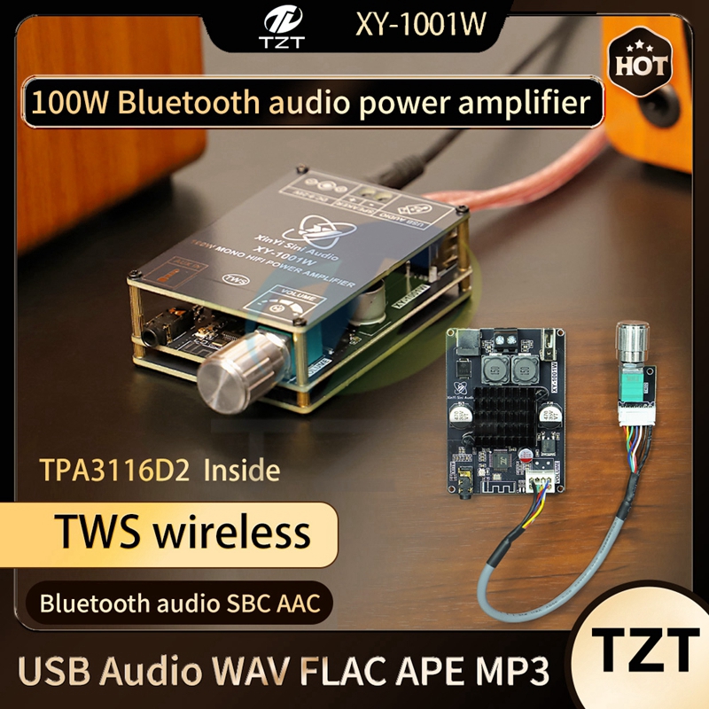 XY-1001W mono 100W Bluetooth audio power amplifier board module TWS box True wireless TPA3116