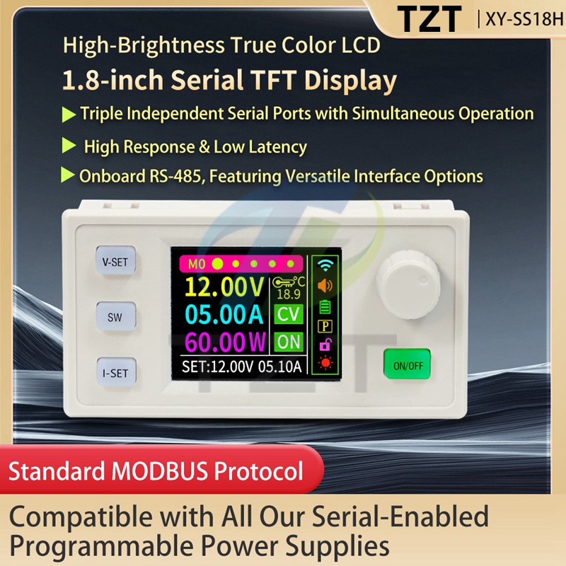 1.8-inch serial port screen color LCD screen with three independent serial ports compatible with Xinyi with serial communication power supply