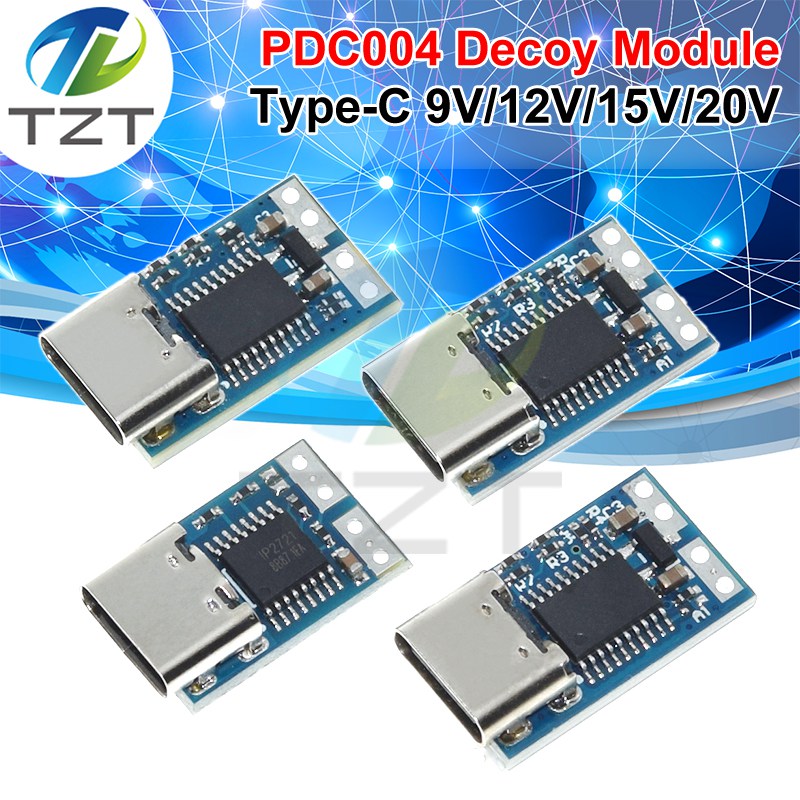 Type-C PD decoy module PD2.0 PD3.0 to DC DC trigger extension cable QC4 charger 9V 12V 15V 20V Fast Quick Charger Circuit Board