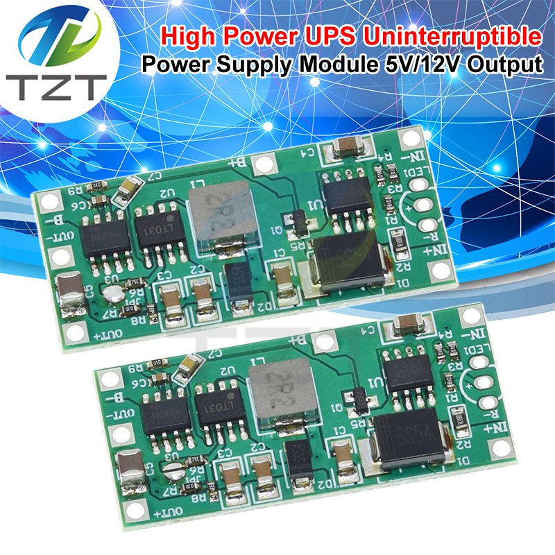 5V 2A Uninterruptible Power Supply Module 12V 15w Lithium Battery Reverse Connection Protection Power Outage Automatic Transfer