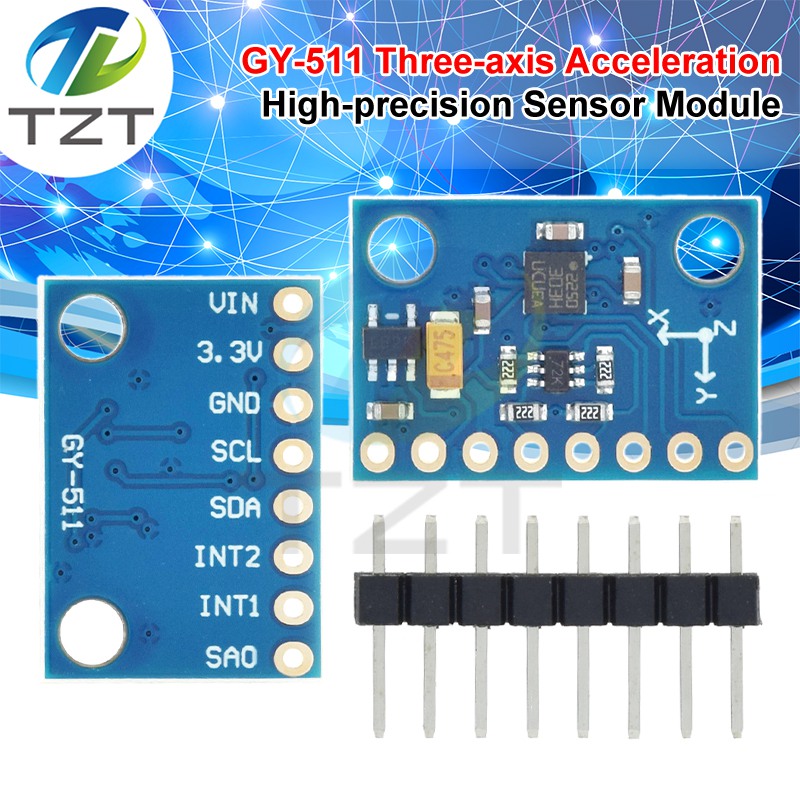 TZT GY-511 LSM303DLHC Module E-Compass 3 Axis Accelerometer + 3 Axis Magnetometer Module Sensor for Arduino