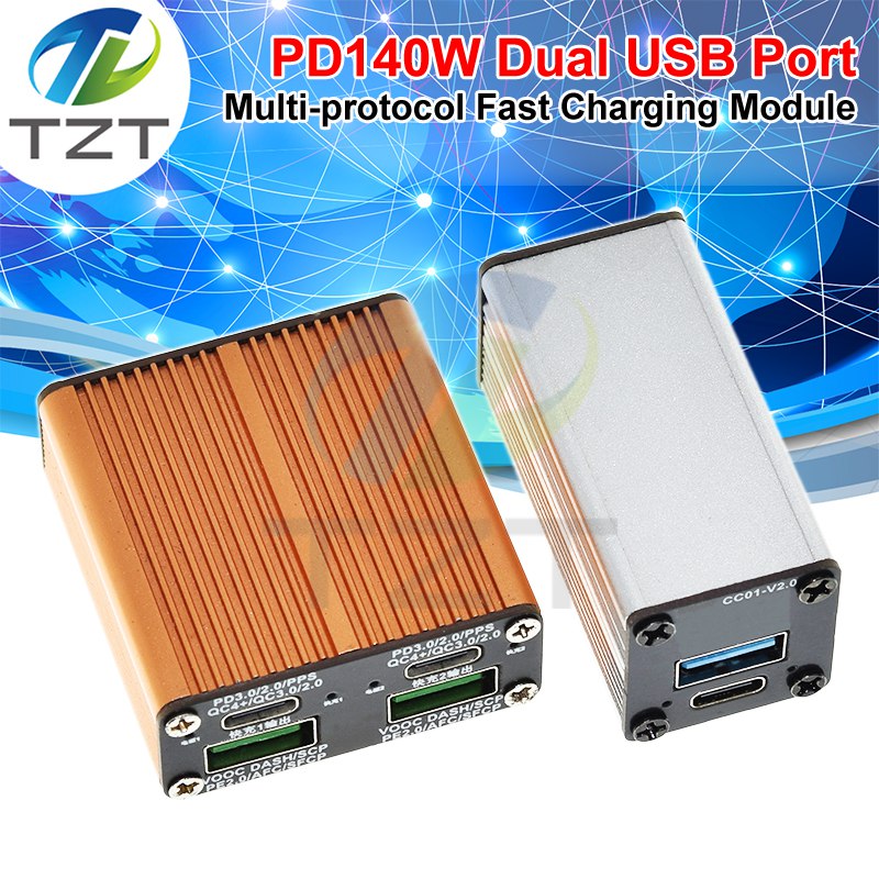 PD140W Motherboard Full Protocol Single-Channel Dual-Channel Fast Charging Desktop ChargerModule with PD QC AFC FCP VOOC Support