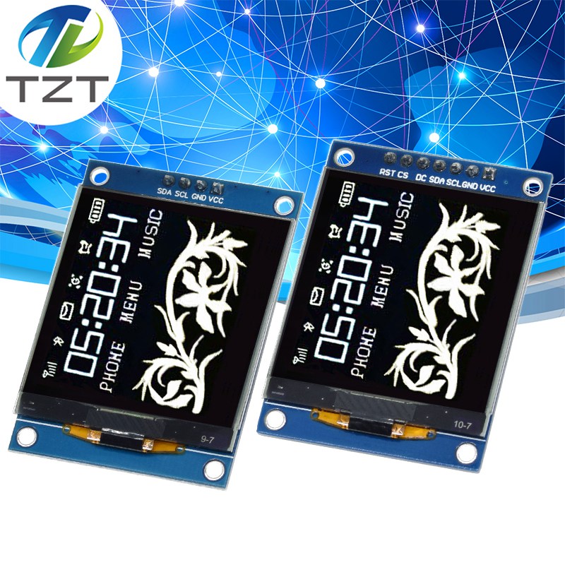TZT ALL NEW 1.5 Inch 128x128 OLED Shield Screen Module High quality Product For Raspberry Pi For STM32 For Arduino