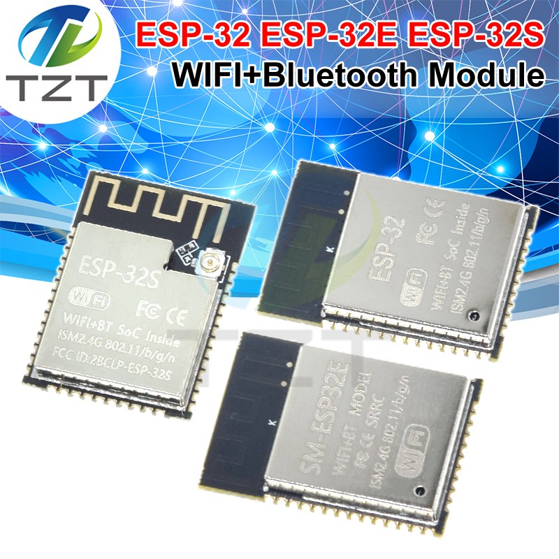 TZTESP32 ESP-32 Wireless Module ESP32-S ESP-WROOM-32 ESP-32S with 32 Mbits PSRAM /PCB Antenna with 4MB FLASH for arduino