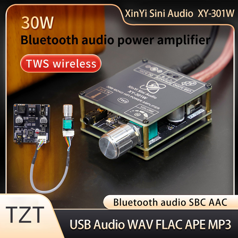 XY-301W Mono 30W Bluetooth Digital Audio Amplifier Board TWS True Wireless Box Connection Stereo