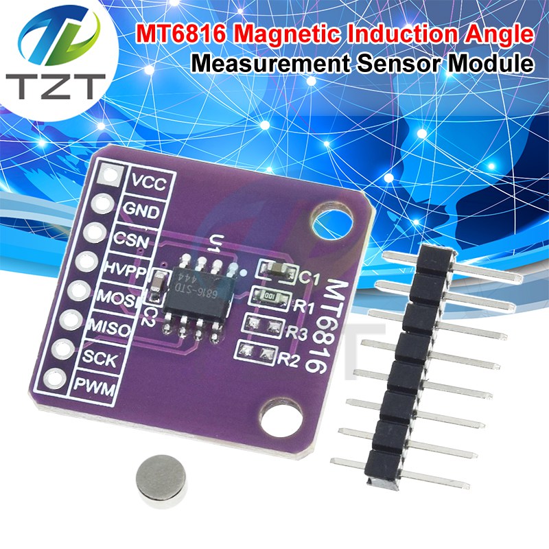 MT6816 High-speed And High-precision Magnetic Encoder Magnetic Induction Angle Measurement Sensor Module
