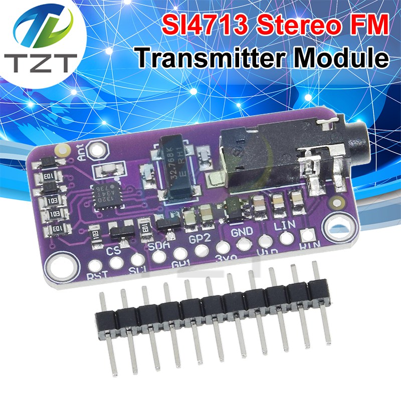 FM Transmitter Module SI4713 Stereo Frequency Modulation CJMCU-4713 DC 3-5V Digital Wireless Radio MCU Controller
