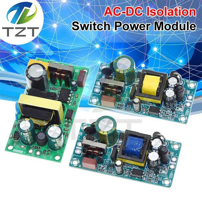 AC-DC 5V 2A 10W / 12V 1A 12W / 12V 2A Or 24V 1A 24W Switching Power Supply Module Bare Circuit 85-264V Board For Replace/Repair