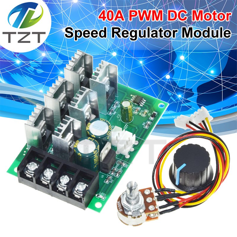 DC 9-55V 40A 2000W PWM DC Motor Pump Speed Regulator High Power Speed Controller 9V 12V 24V 36V 48V